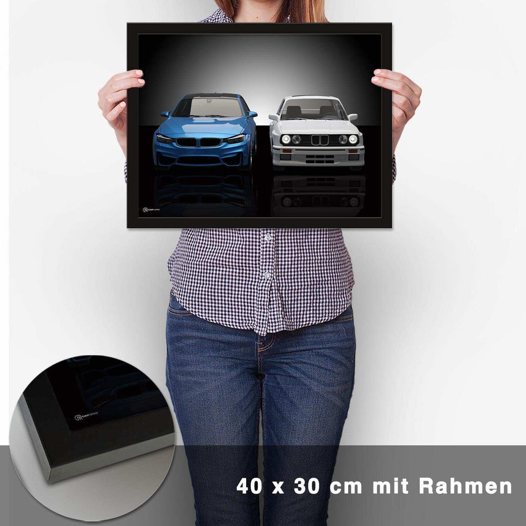 M3 Generationen E30/F80 Poster - CARTISTRY
