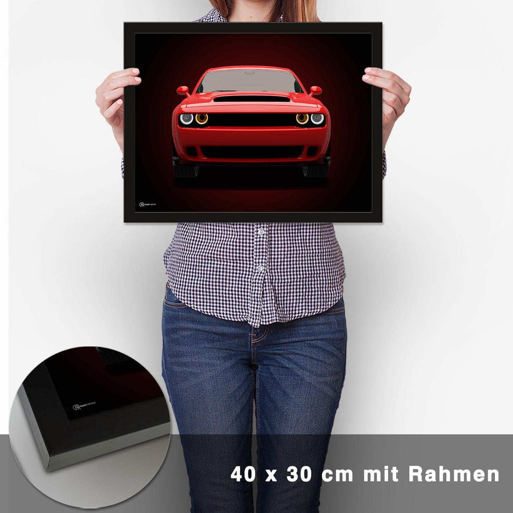 Challenger SRT Demon Poster - CARTISTRY