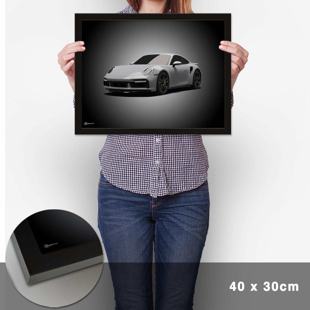 911 Turbo (992) Poster Front - Cartistry