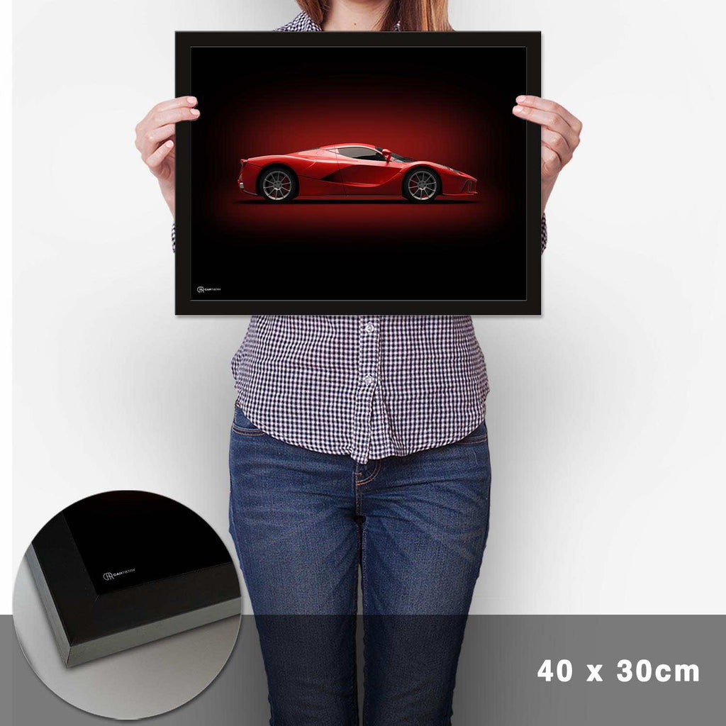 LaFerrari Poster Seite Dunkel - Cartistry