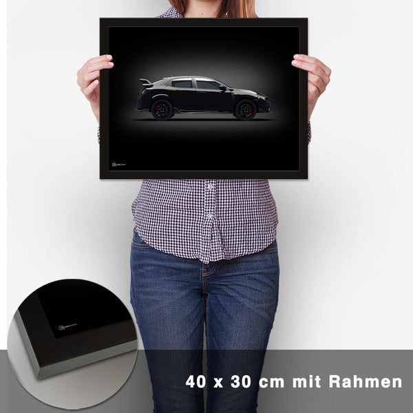 Lade das Bild in den Galerie-Viewer, Civic Type R Poster Seite Dunkel - CARTISTRY