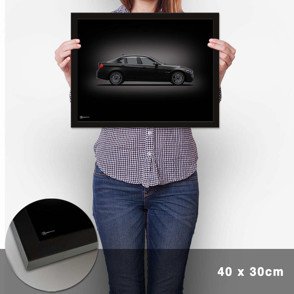 M3 F80 Poster Seite Dunkel - Cartistry