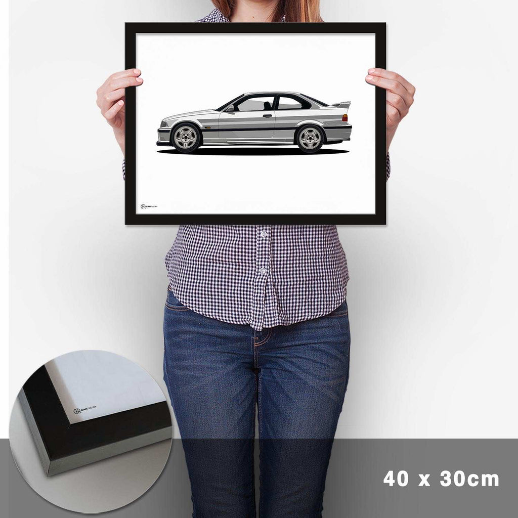 M3 E36 Artwork Poster Hell - Cartistry