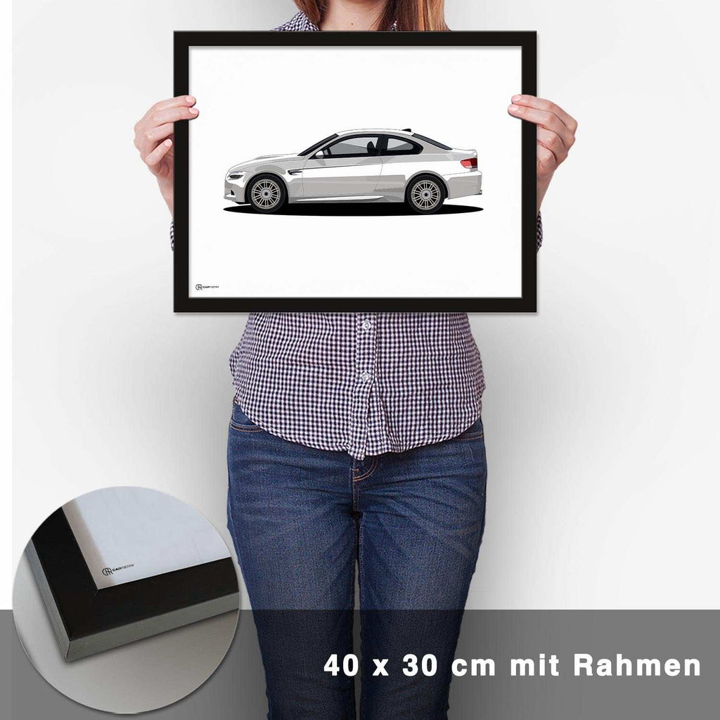 M3 E92 Artwork Poster Hell - CARTISTRY
