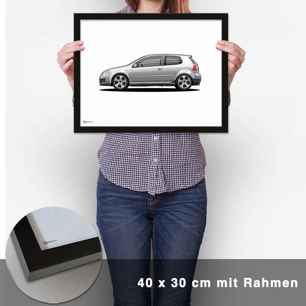 Lade das Bild in den Galerie-Viewer, Golf 5 GTI Poster Hell - CARTISTRY