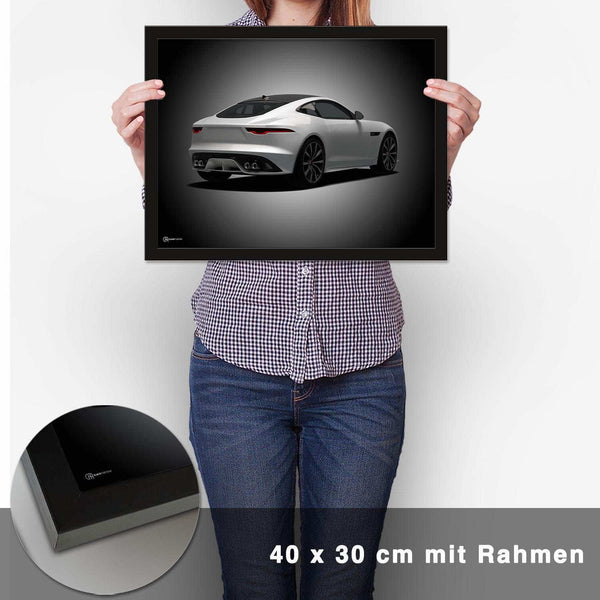 Lade das Bild in den Galerie-Viewer, F-Type Poster Heckansicht - CARTISTRY