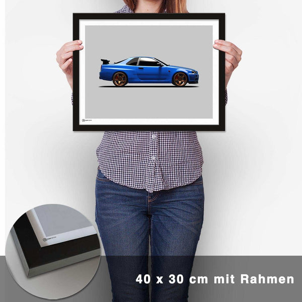 Lade das Bild in den Galerie-Viewer, GT-R R34 Poster Seite - CARTISTRY