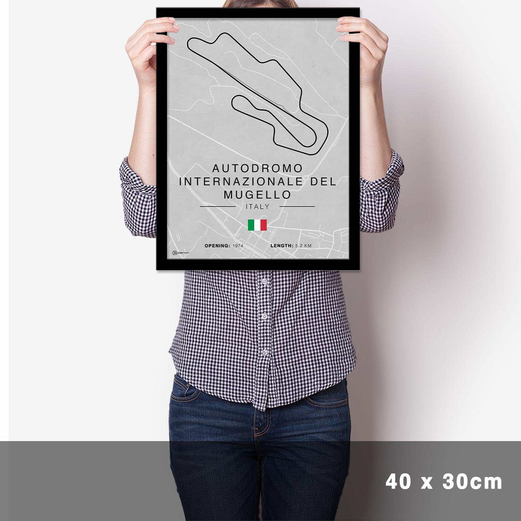 Mugello Rennstrecken Poster - Hell - Cartistry