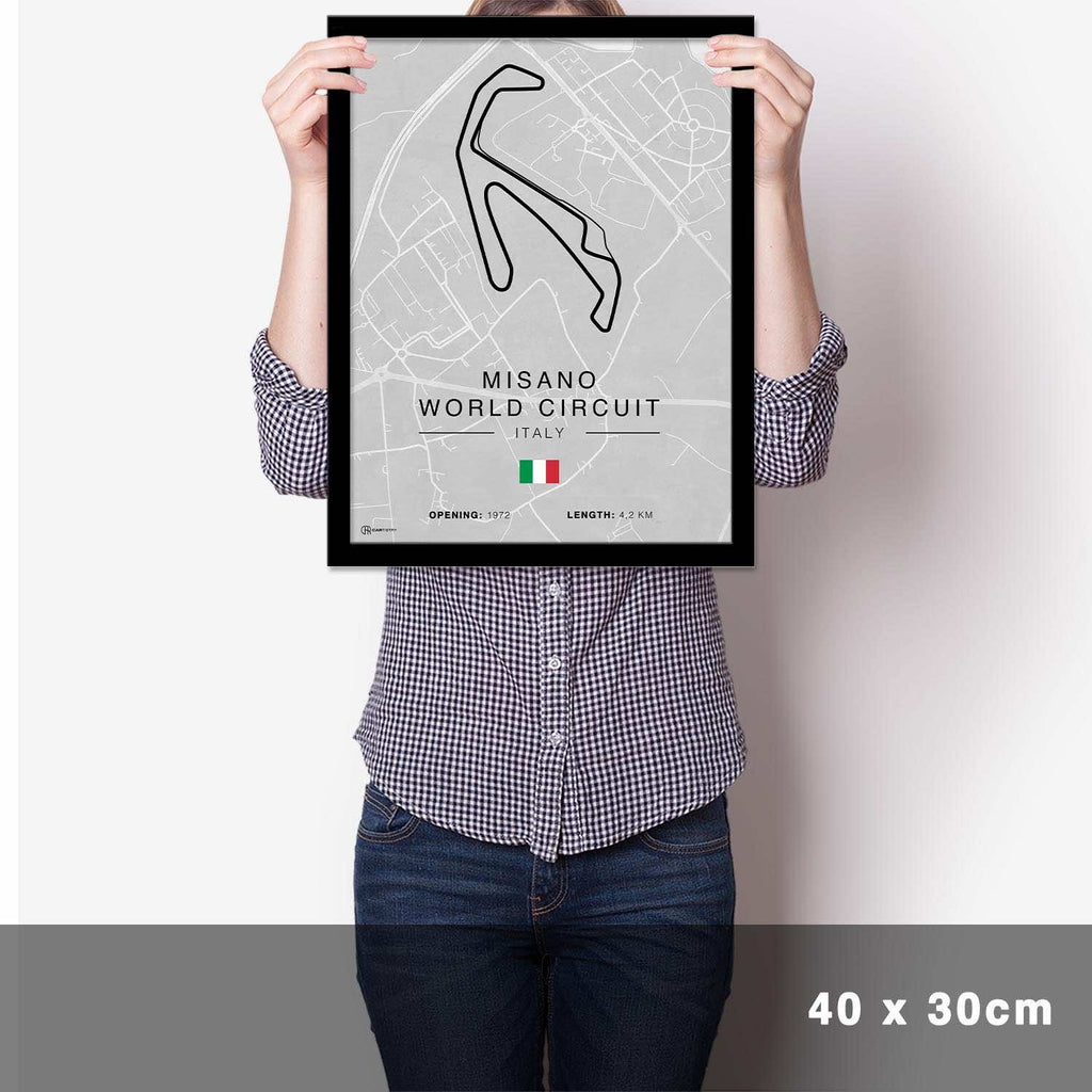 Misano Rennstrecken Poster - Hell - Cartistry