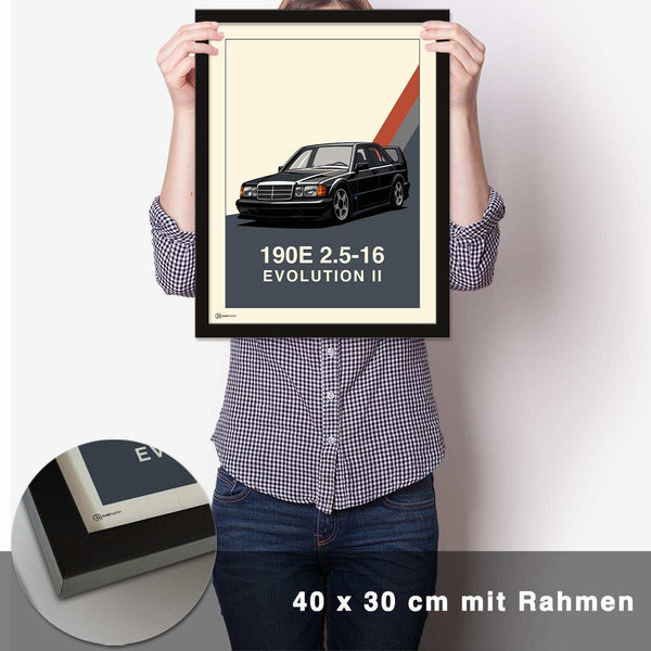 Lade das Bild in den Galerie-Viewer, 190E Evo II Poster - CARTISTRY
