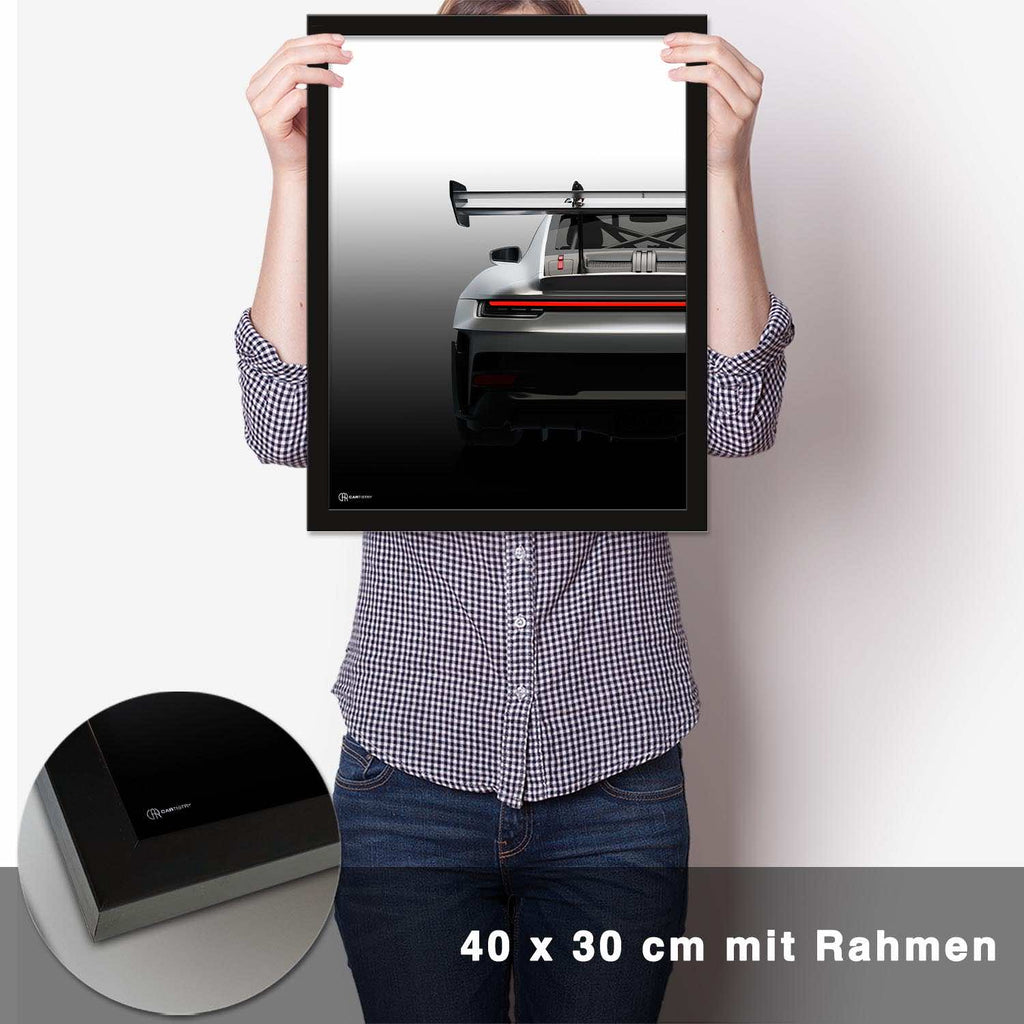 911 GT3 RS (992) Heck Poster - Cartistry