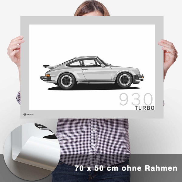 Lade das Bild in den Galerie-Viewer, 911 Turbo (930) Artwork Poster - CARTISTRY
