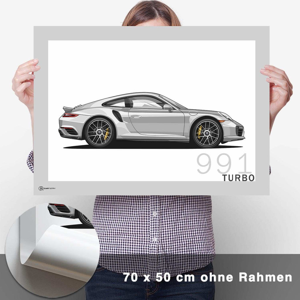 911 Turbo (991) Artwork Poster - CARTISTRY
