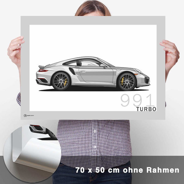 Lade das Bild in den Galerie-Viewer, 911 Turbo (991) Artwork Poster - CARTISTRY