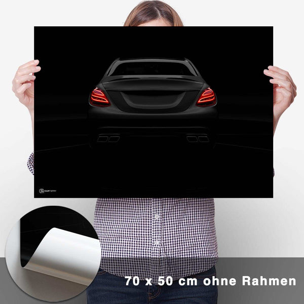 Lade das Bild in den Galerie-Viewer, C63 AMG Dark Heck Poster - CARTISTRY