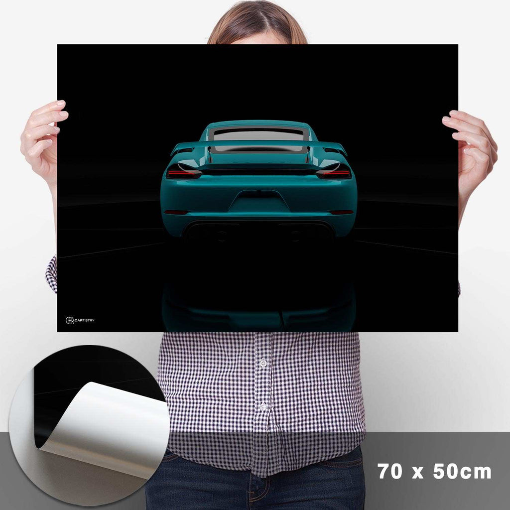 Cayman GT4 Dark Heck Poster - Cartistry