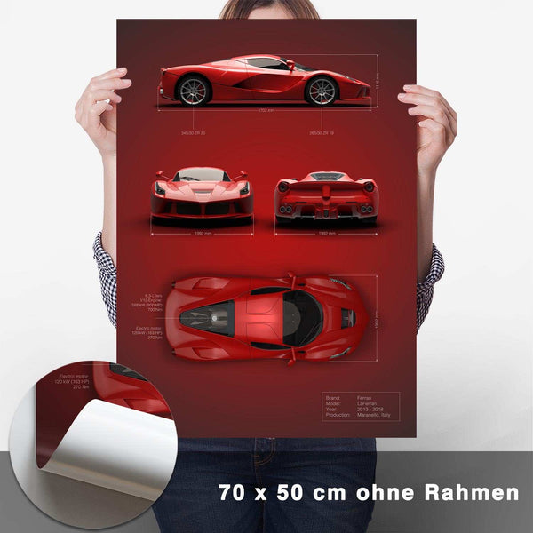 Lade das Bild in den Galerie-Viewer, LaFerrari Technik Poster - CARTISTRY