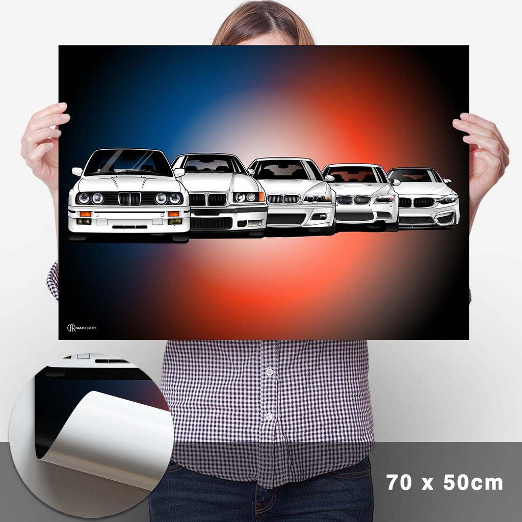 M3 Generationen Poster Front Dunkel - Cartistry