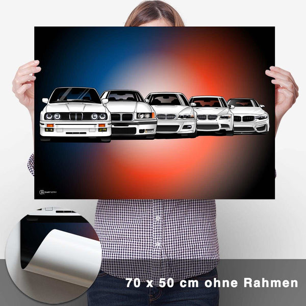 Lade das Bild in den Galerie-Viewer, M3 Generationen Poster Front Dunkel - CARTISTRY