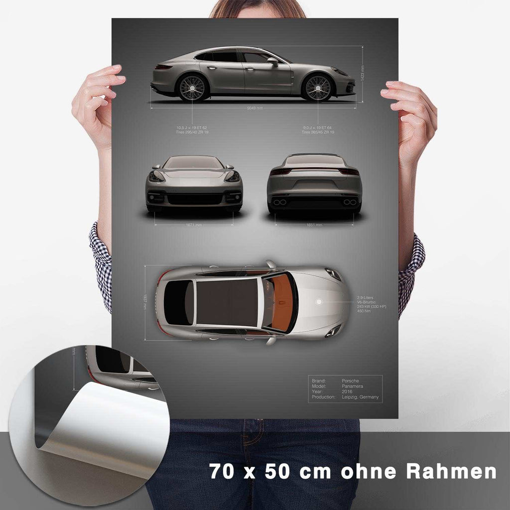 Panamera Technik Poster - CARTISTRY