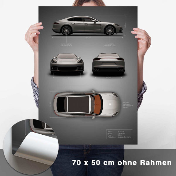 Lade das Bild in den Galerie-Viewer, Panamera Technik Poster - CARTISTRY