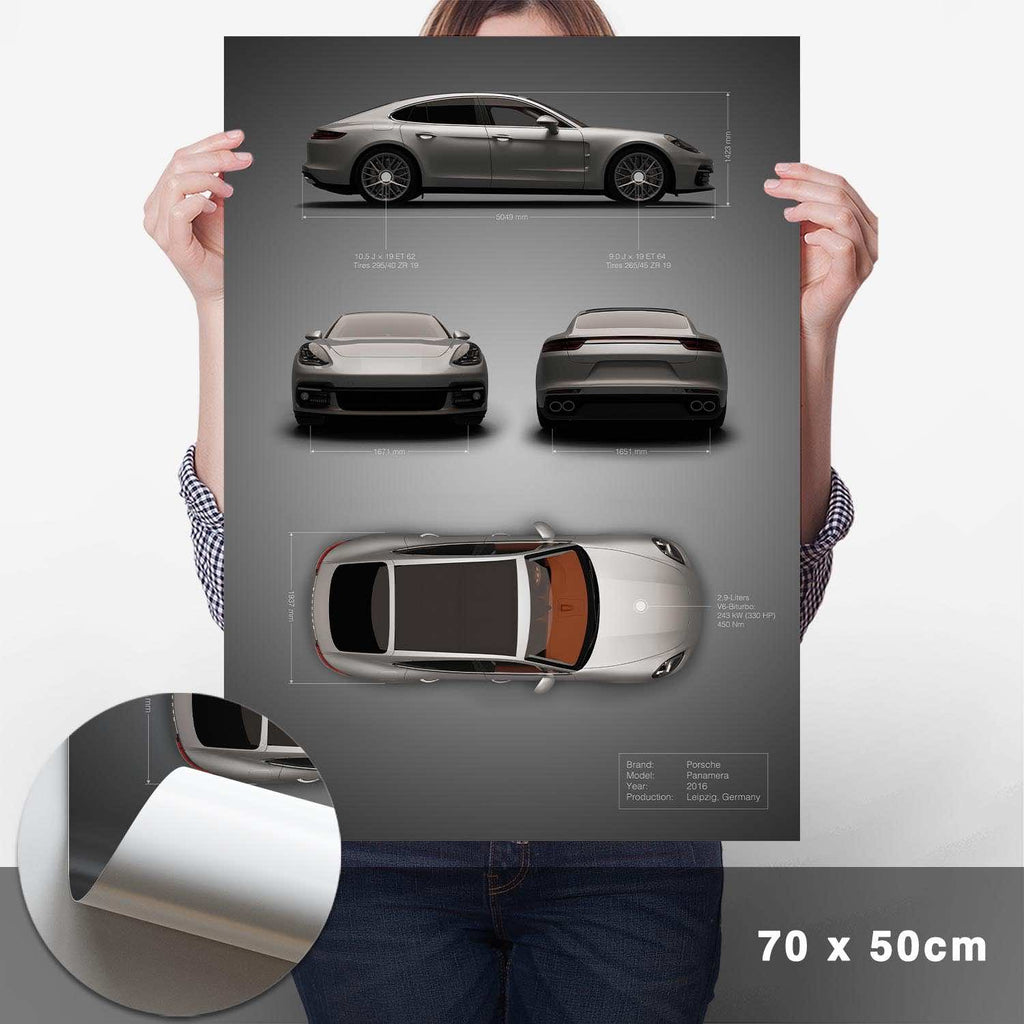 Panamera Technik Poster - Cartistry
