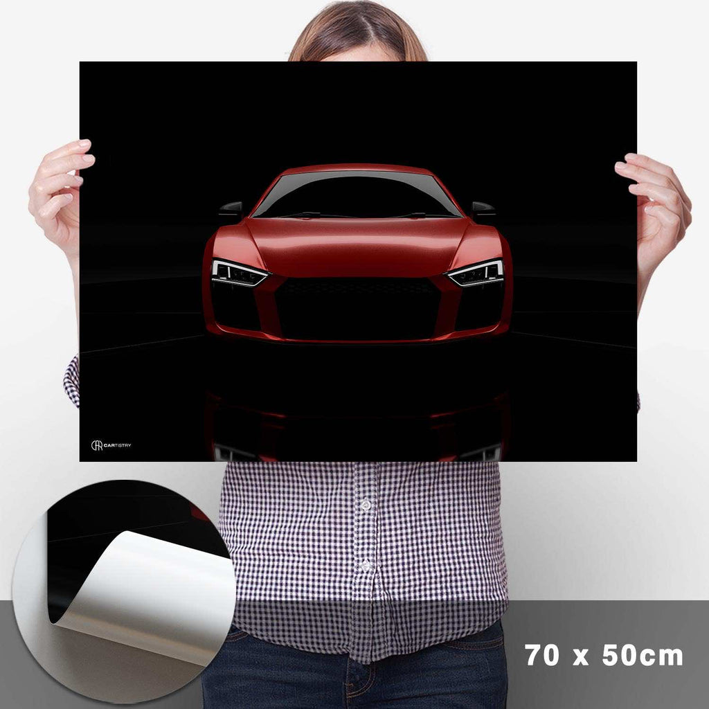 R8 Dark Front Poster - Cartistry