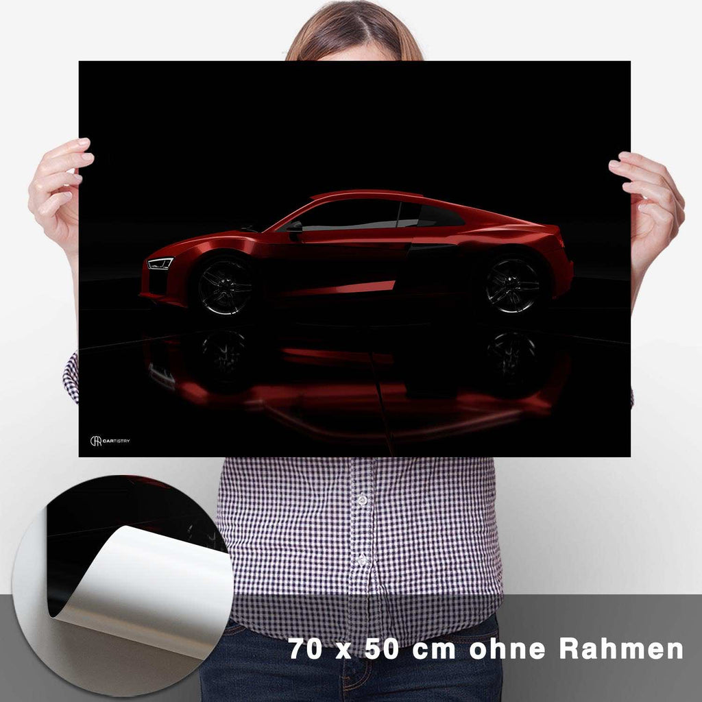 R8 Dark Seite Poster - CARTISTRY