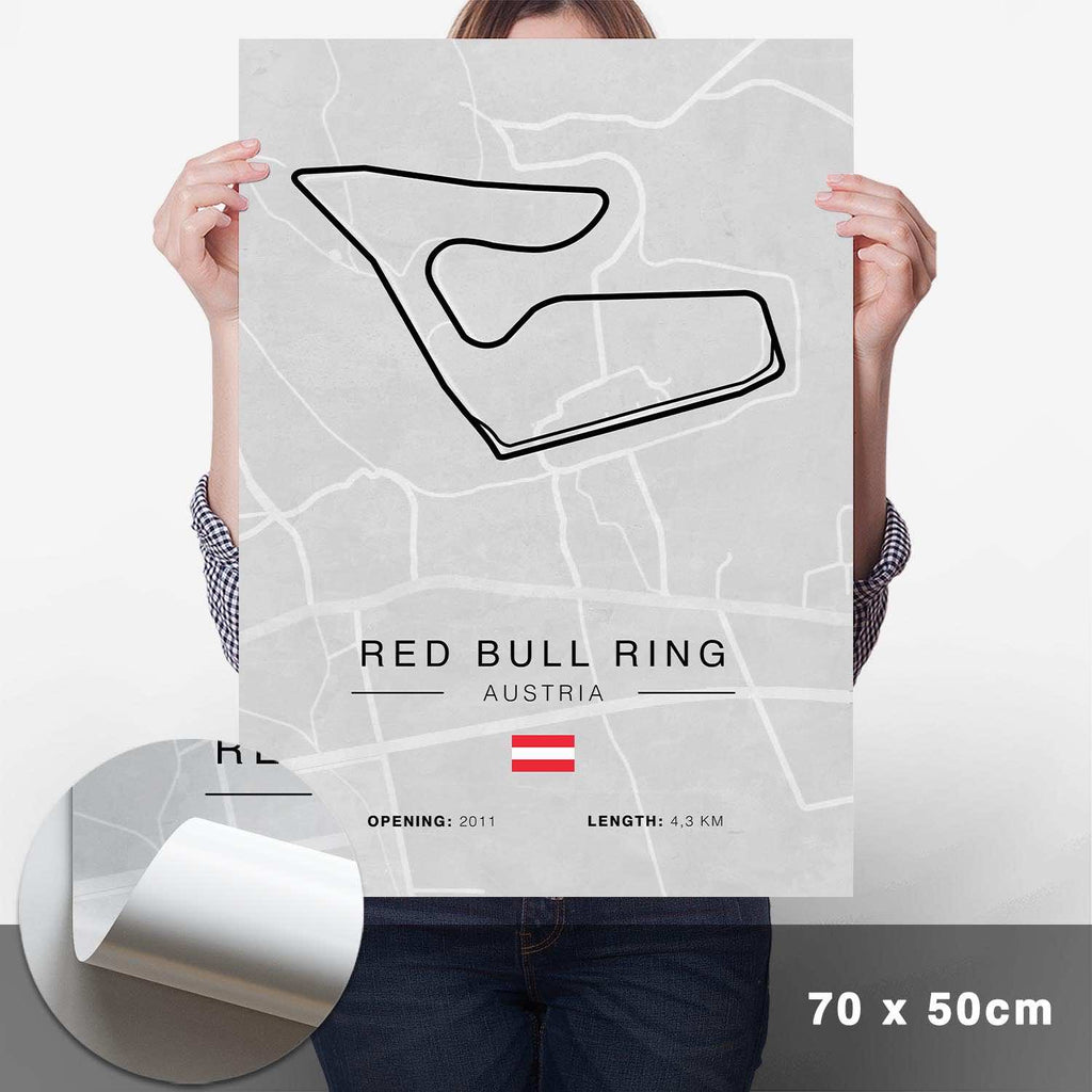 Red Bull Ring Rennstrecken Poster - Hell - Cartistry