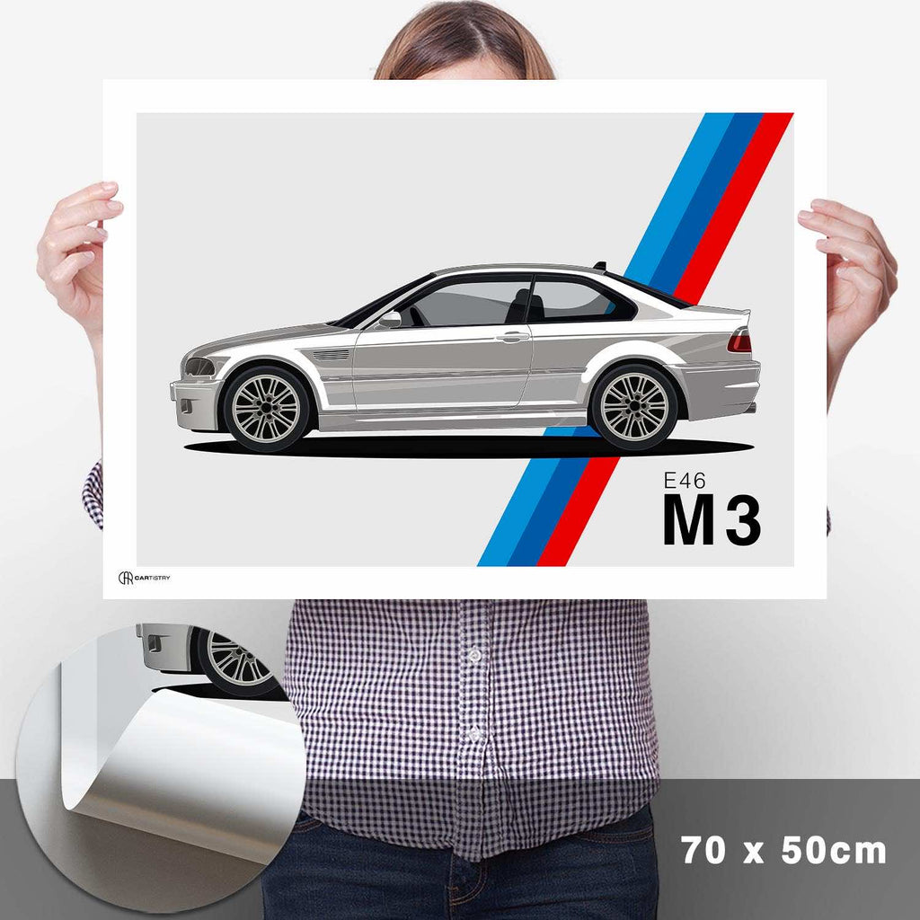 M3 E46 Artwork Poster - Cartistry