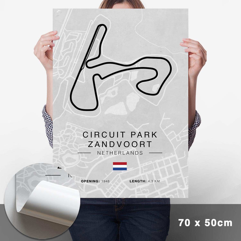 Zandvoort Rennstrecken Poster - Hell - Cartistry