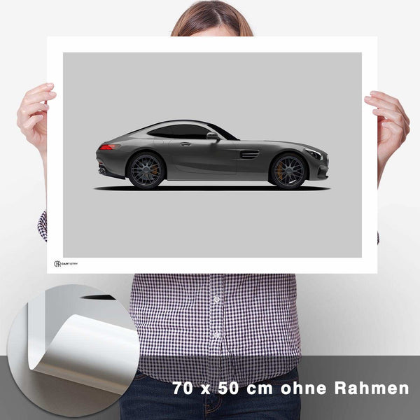 Lade das Bild in den Galerie-Viewer, AMG GT Poster Seite - CARTISTRY
