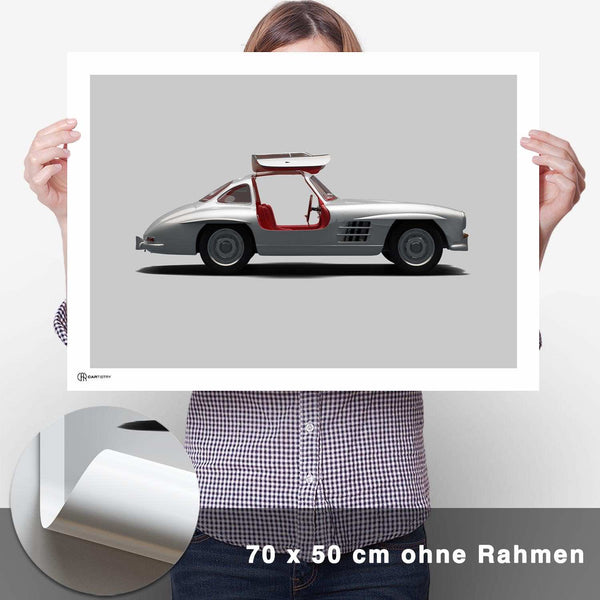 Lade das Bild in den Galerie-Viewer, 300 SL Poster Seite - CARTISTRY