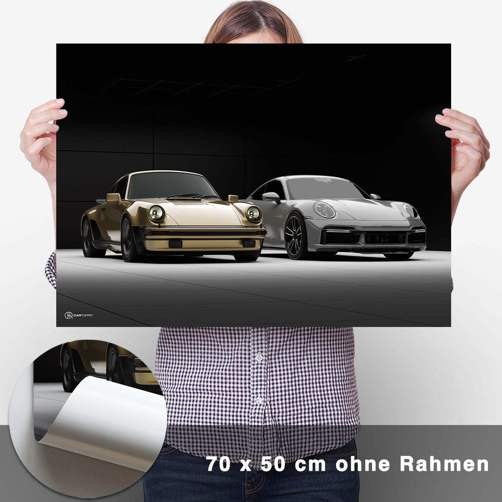 911 Turbo Generationen (930/992) Poster - CARTISTRY