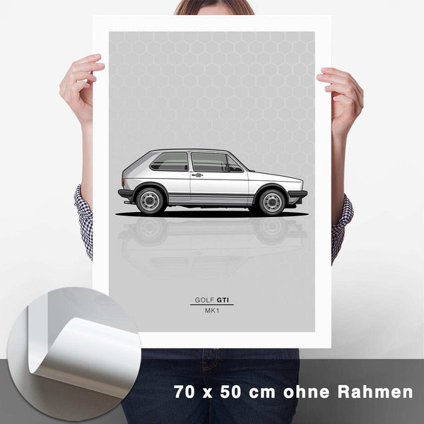 Lade das Bild in den Galerie-Viewer, Golf 1 GTI Poster - CARTISTRY