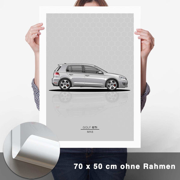 Lade das Bild in den Galerie-Viewer, Golf 6 GTI Poster - CARTISTRY