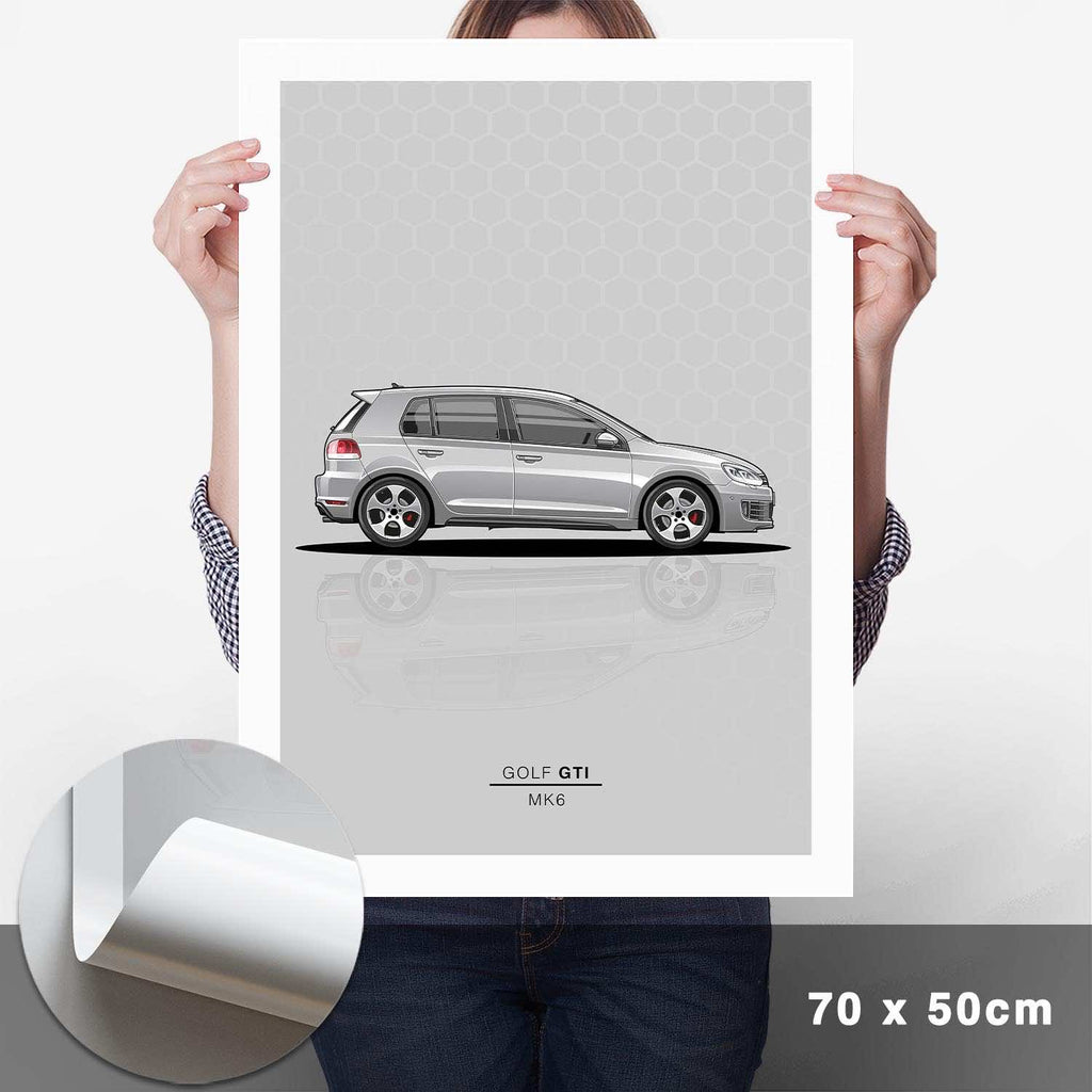 Golf 6 GTI Poster - Cartistry