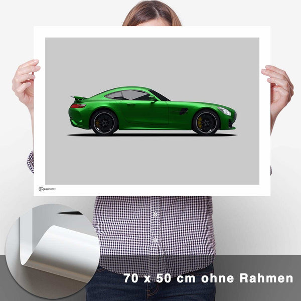 Lade das Bild in den Galerie-Viewer, AMG GT R Poster Seite - CARTISTRY