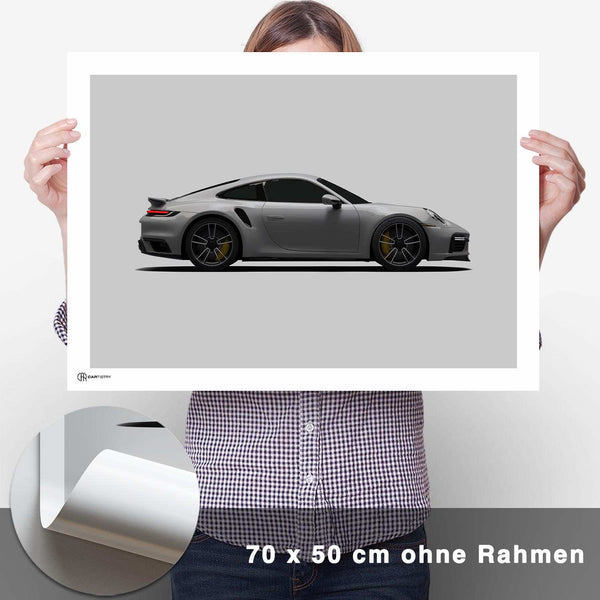 Lade das Bild in den Galerie-Viewer, 911 Turbo (992) Poster Seite - CARTISTRY