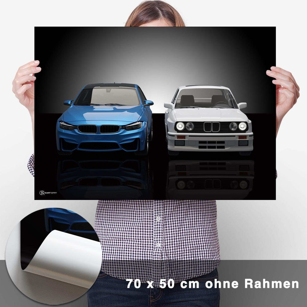 M3 Generationen E30/F80 Poster - CARTISTRY