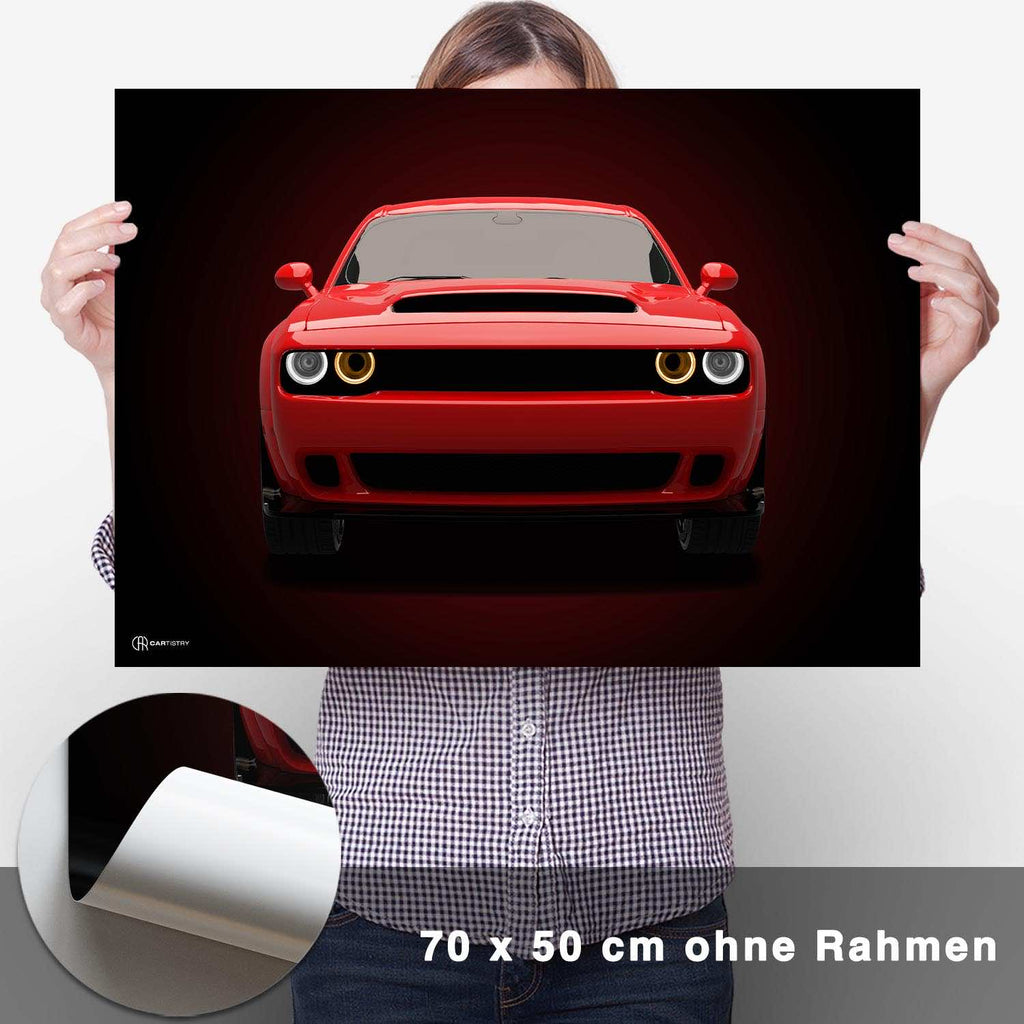 Challenger SRT Demon Poster - CARTISTRY