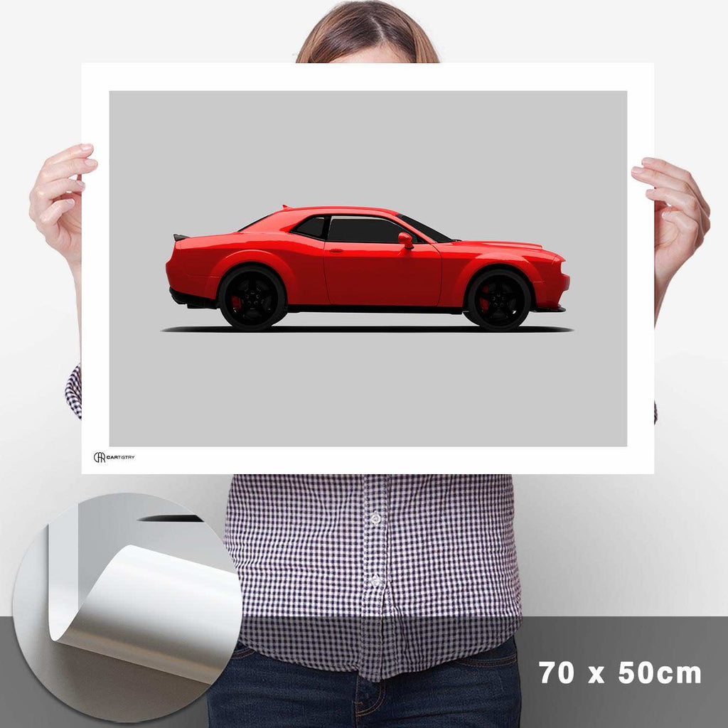 Challenger SRT Demon Poster Seite - Cartistry