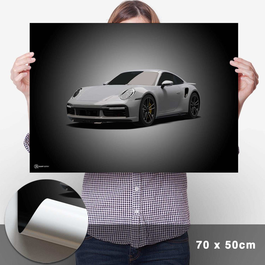 911 Turbo (992) Poster Front - Cartistry