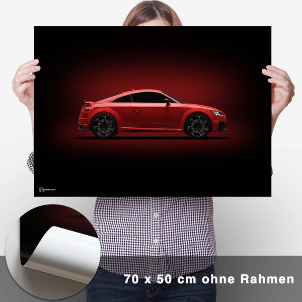 Lade das Bild in den Galerie-Viewer, TT RS Poster Seite Dunkel - CARTISTRY