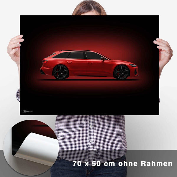 Lade das Bild in den Galerie-Viewer, RS6 Poster Seite Dunkel - CARTISTRY
