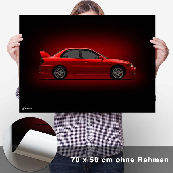 Lade das Bild in den Galerie-Viewer, Lancer Evolution VI Poster Seite Dunkel - CARTISTRY