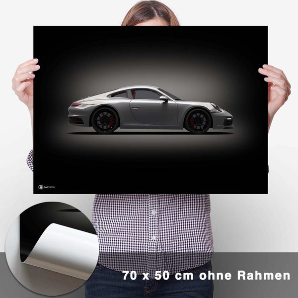 Lade das Bild in den Galerie-Viewer, 911 (992) Poster Seite Dunkel - CARTISTRY