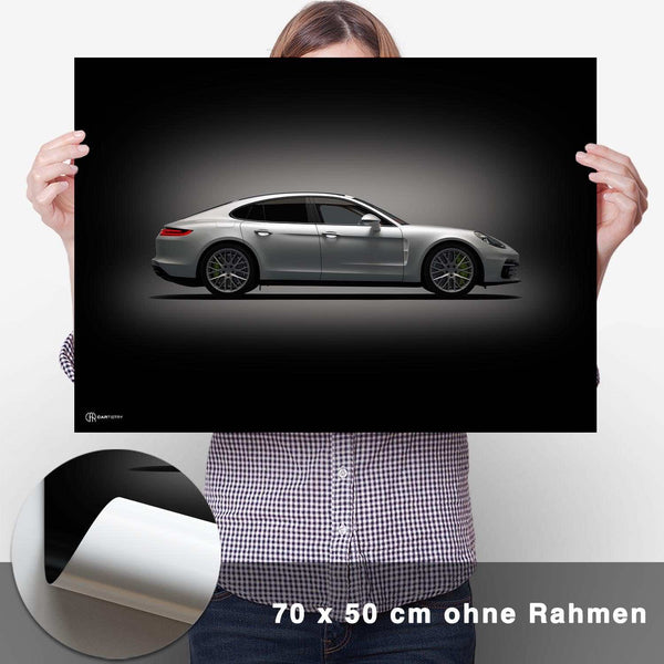 Lade das Bild in den Galerie-Viewer, Panamera Poster Seite Dunkel - CARTISTRY