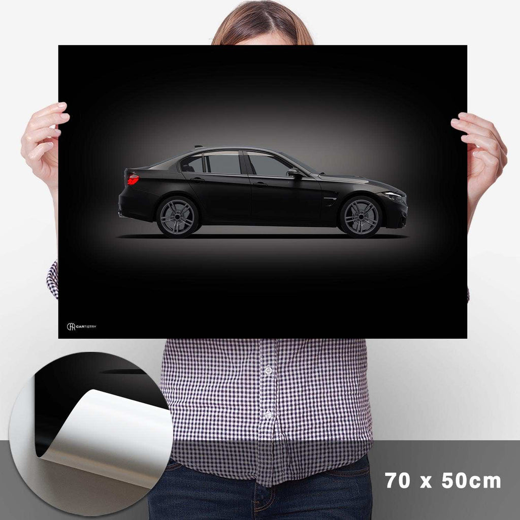 M3 F80 Poster Seite Dunkel - Cartistry