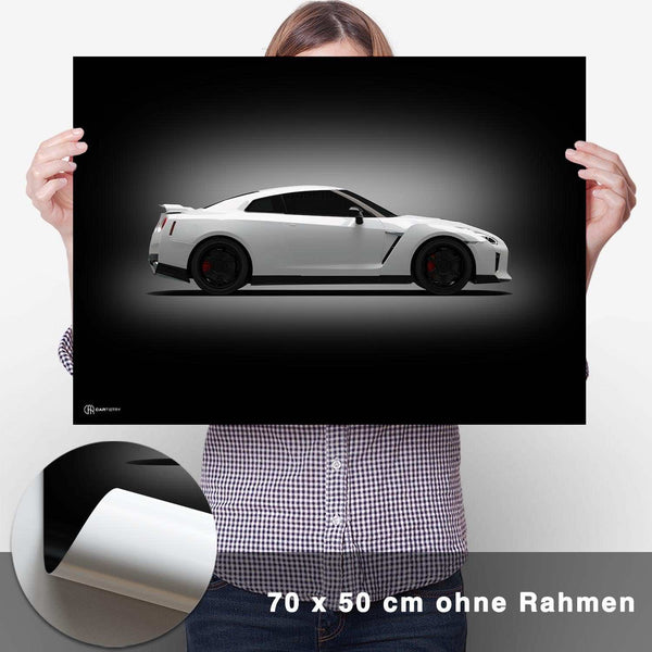 Lade das Bild in den Galerie-Viewer, GT-R R35 Poster Seite Dunkel - CARTISTRY